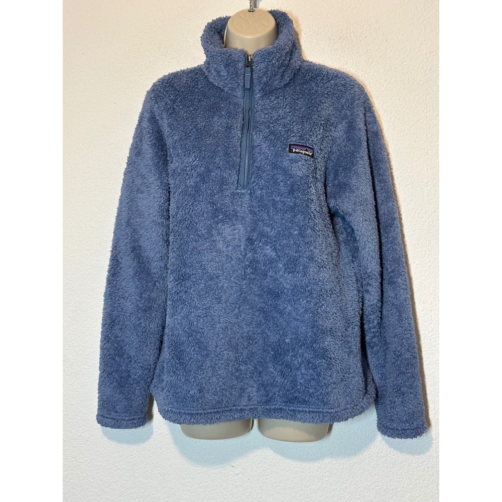 Patagonia Los Gatos Quarter Zip Fleece Pullover Woolly Blue 25235 Womens Medium